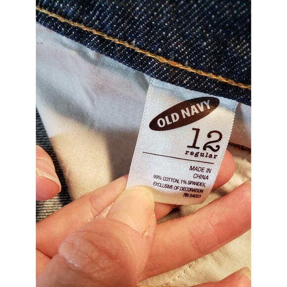 Old Navy Jeans Size 12 Womens Blue Pants Denim Ladies Stretch Mid Rise Bootcut - Picture 4 of 12